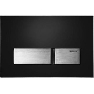 GEBERIT 115.788.DW.1 SIGMA 50 кнопка черная - нерж. сталь