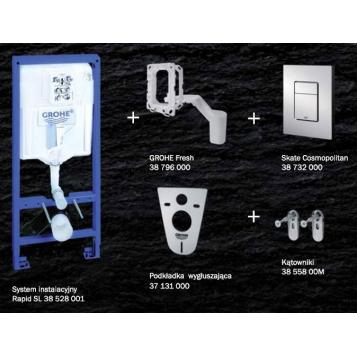 GROHE 38827000 инсталляция с кнопкой Skate Cosmopolitan - 5 в 1