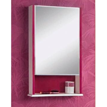 Зеркальный шкаф Акватон Роко 50 белое/бордо