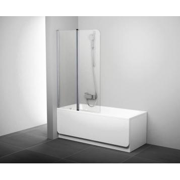 Ravak 7QLA0100Z1 шторка для ванны CVS2-100 L (белый+транспарент) левая