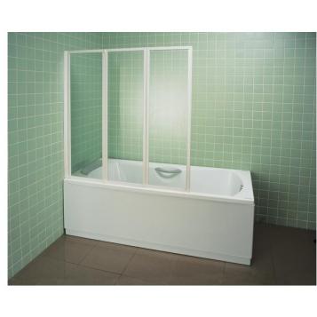 Ravak 795P010041 шторка для ванны VS3 100  (белый + рейн) складывающаяся