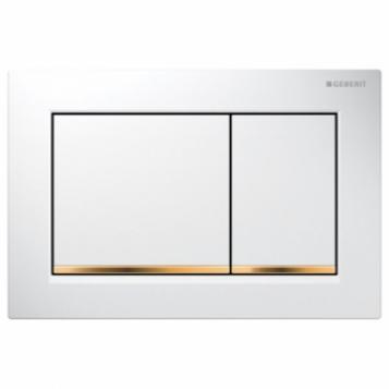 GEBERIT 115.080.KK.1 Omega 30 кнопка белый/позолота