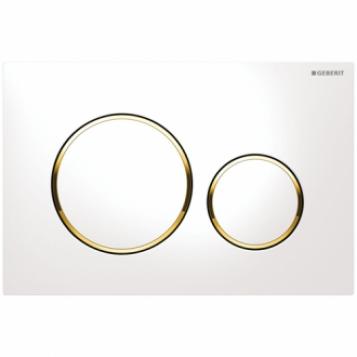 GEBERIT 115.882.KK.1 SIGMA 20 кнопка белая/позолота