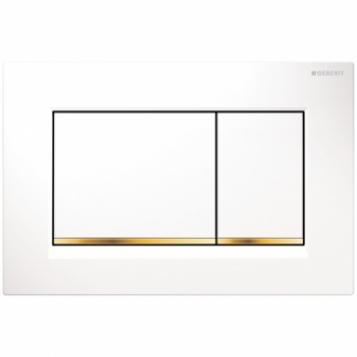 GEBERIT 115.883.KK.1 SIGMA 30 кнопка белая/позолота